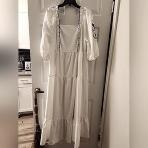 Shein White Maxi Dress XL